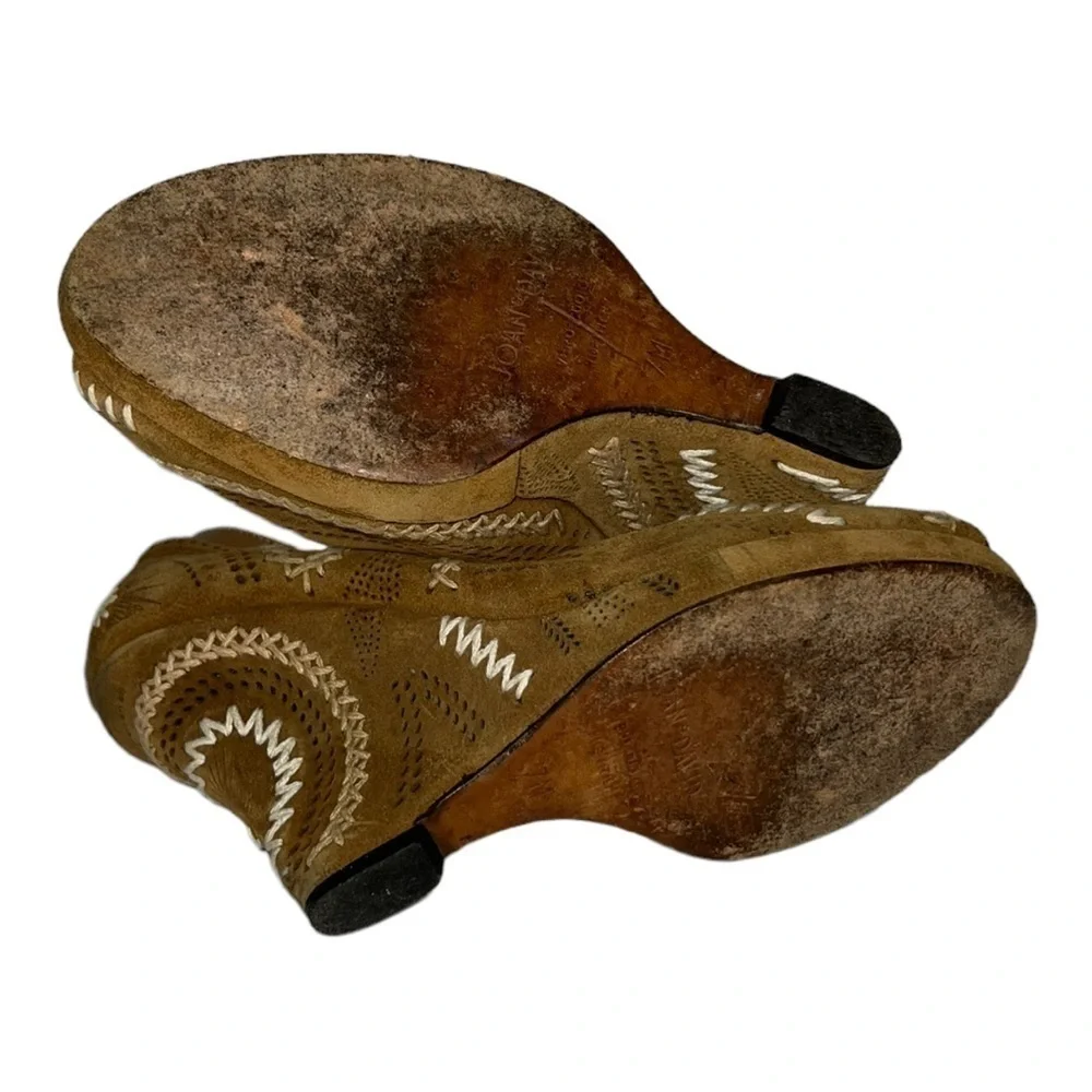 Joan & David Brown Suede Wedges